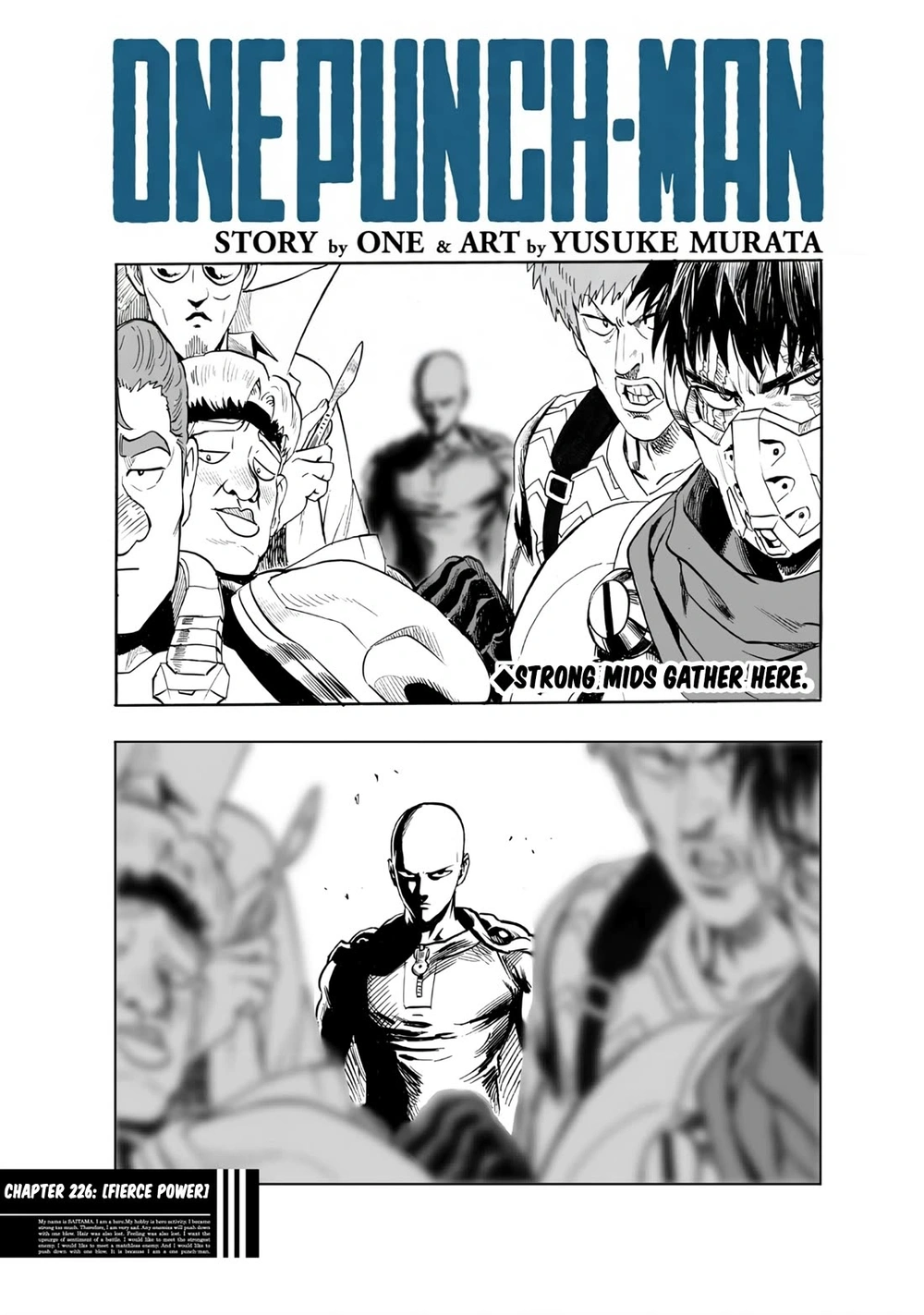 One Punch Man Manga Chapter 226 page 1 - Fierce Power