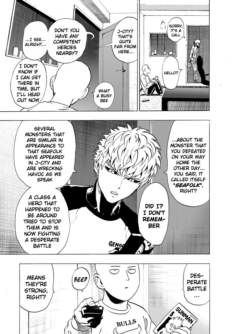 One Punch Man Manga Chapter 23 page 15 - Threat from the Sea