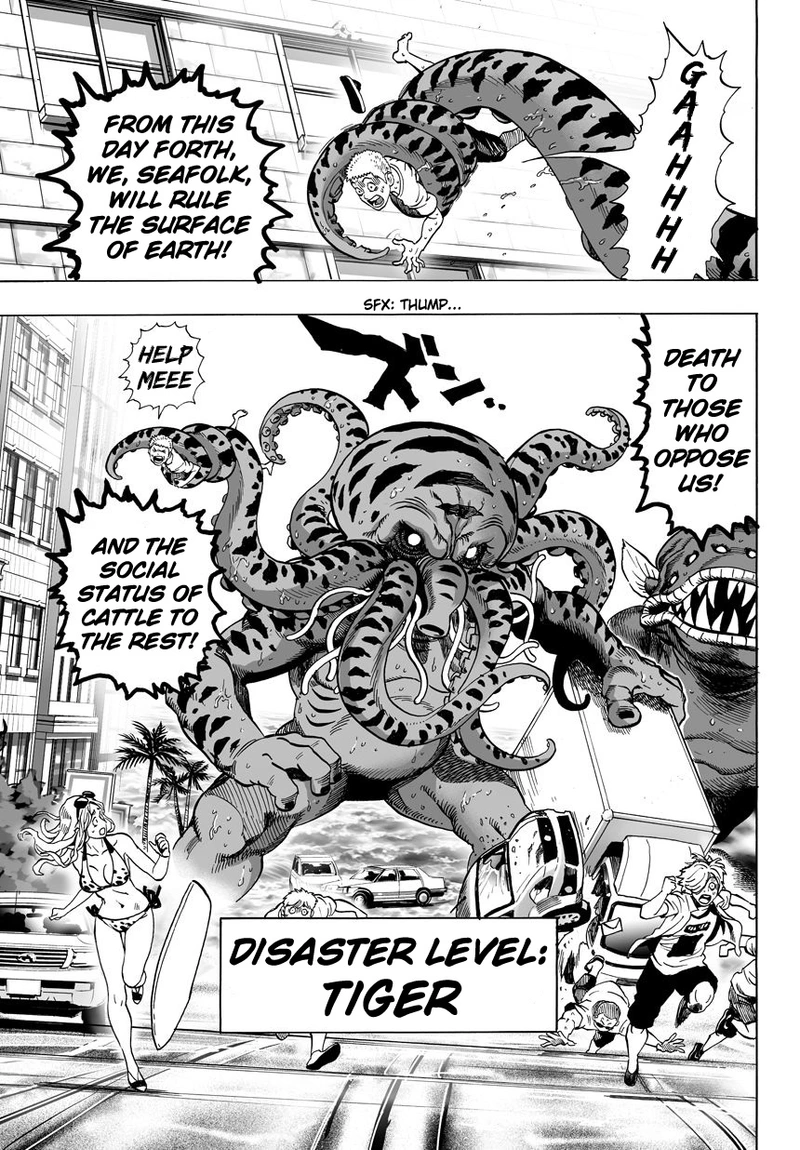 One Punch Man Manga Chapter 23 page 9 - Threat from the Sea