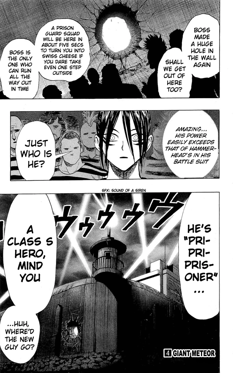 One Punch Man Manga Chapter 24.5 page 29 - Prison | Volume 4 Extras
