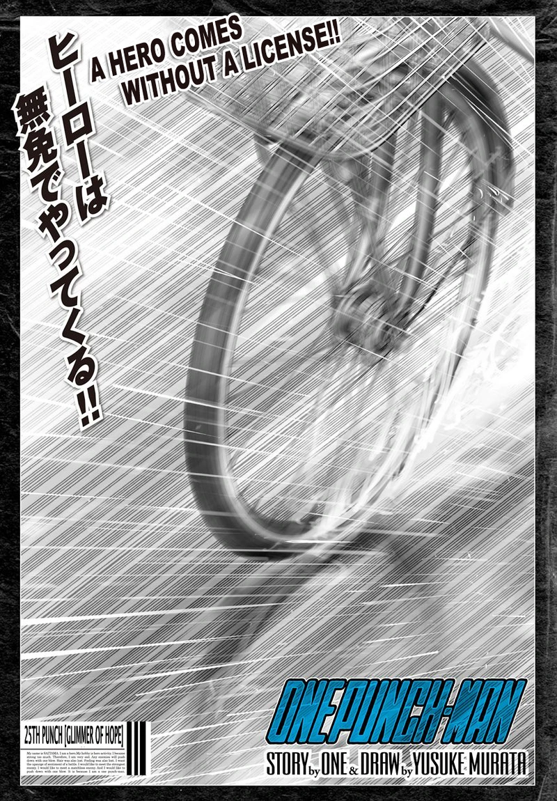 One Punch Man Manga Chapter 26 page 1 - Glimmer of Hope