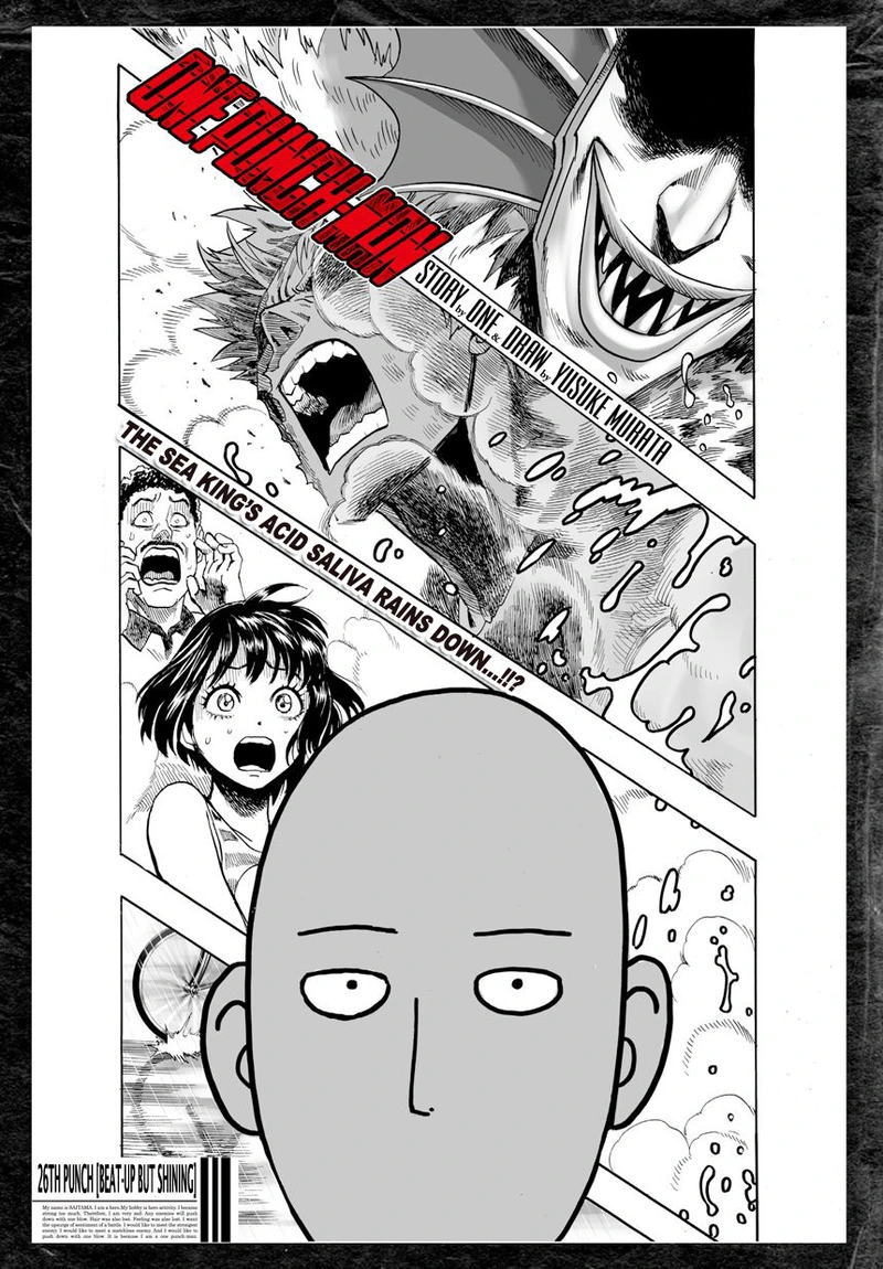 One Punch Man Manga Chapter 27 page 1 - Beat-Up But Shining