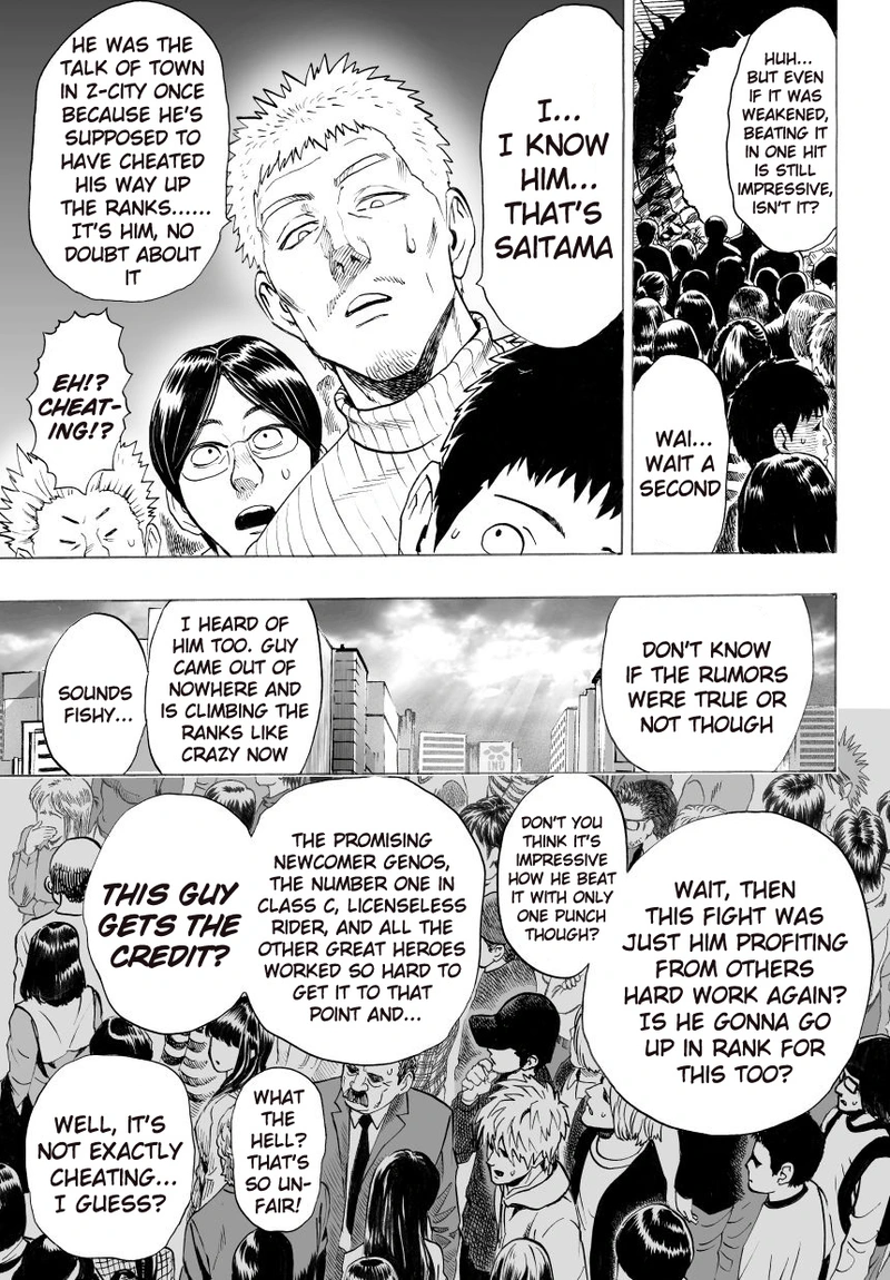 One Punch Man Manga Chapter 28 page 14 - Since It's Raining