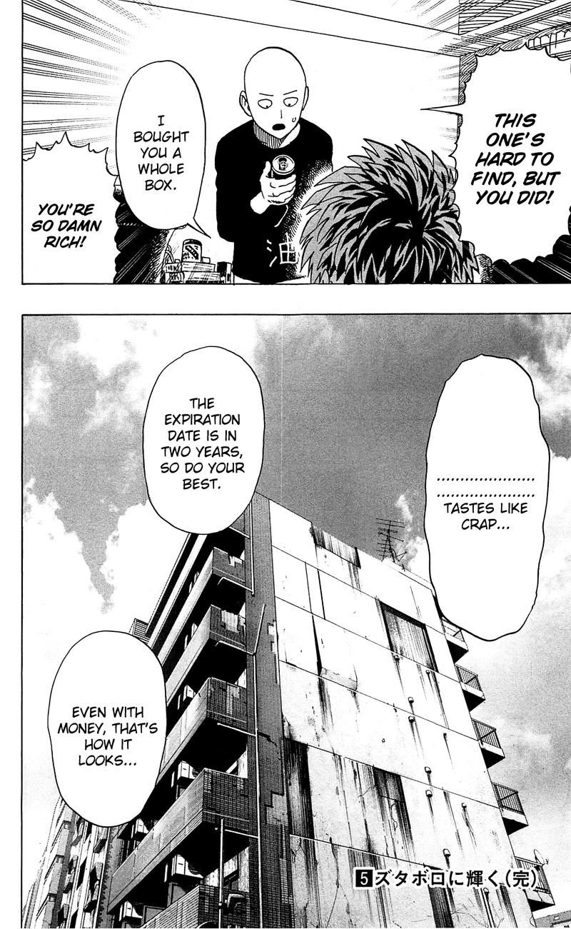 One Punch Man Manga Chapter 29.5 page 28 - What Can't Be Bought | Volume 5 Extras