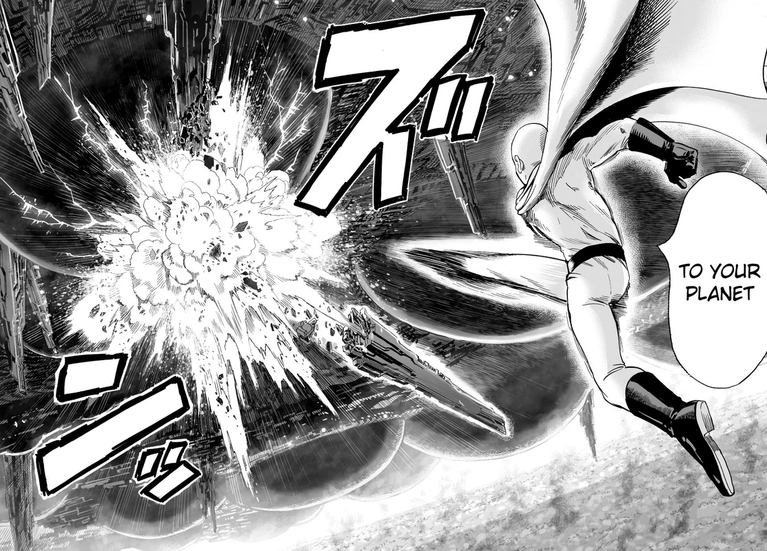 One Punch Man Manga Chapter 32 page 21 - From Space...