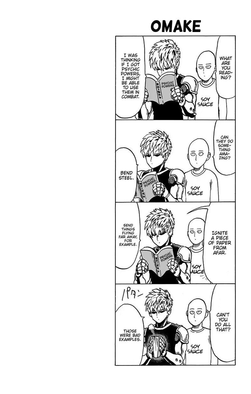 One Punch Man Manga Chapter 34.5 page 26 - Salmon | Volume 6 Extras