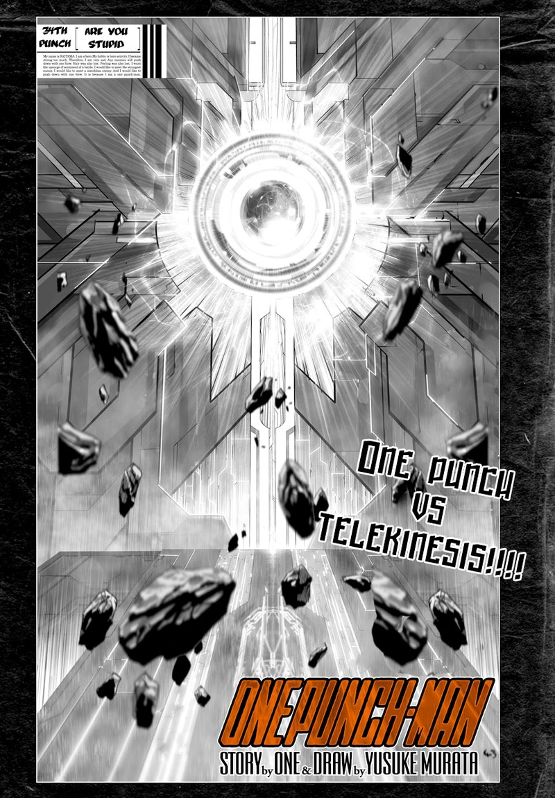 One Punch Man Manga Chapter 34 page 1 - Are You Stupid