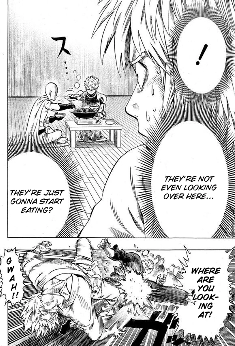 One Punch Man Manga Chapter 40.7 page 14 - Lobster | Volume 8 Extras