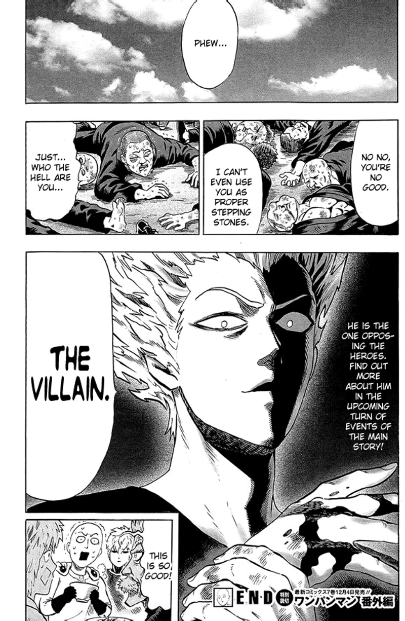 One Punch Man Manga Chapter 40.7 page 21 - Lobster | Volume 8 Extras