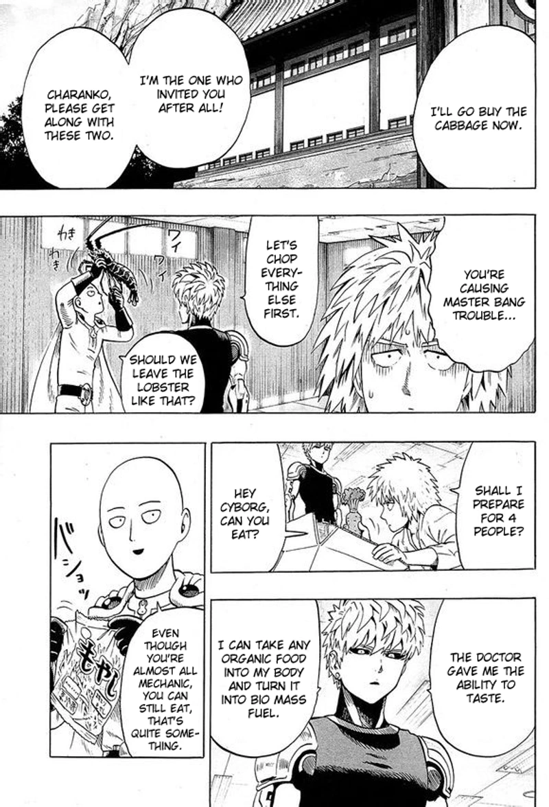 One Punch Man Manga Chapter 40.7 page 9 - Lobster | Volume 8 Extras