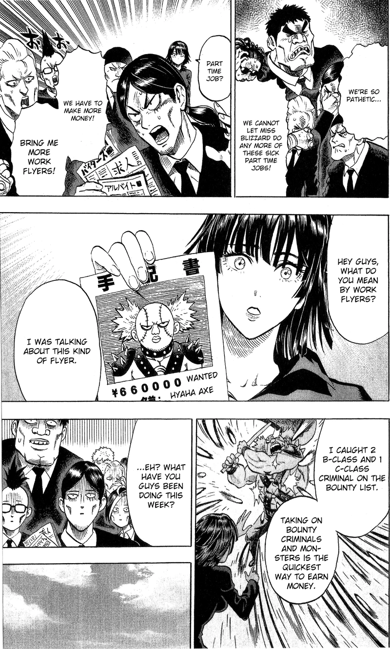 One Punch Man Manga Chapter 47.5 page 8 - Struggle of the Blizzard Group | Volume 9 Extras