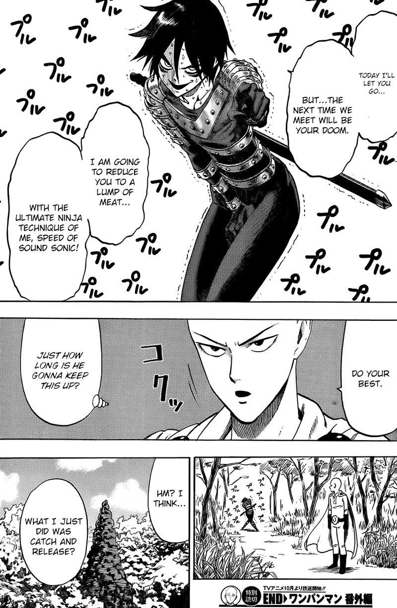 One Punch Man Manga Chapter 47.6 page 13 - Catch & Smash | Volume 9 Extras