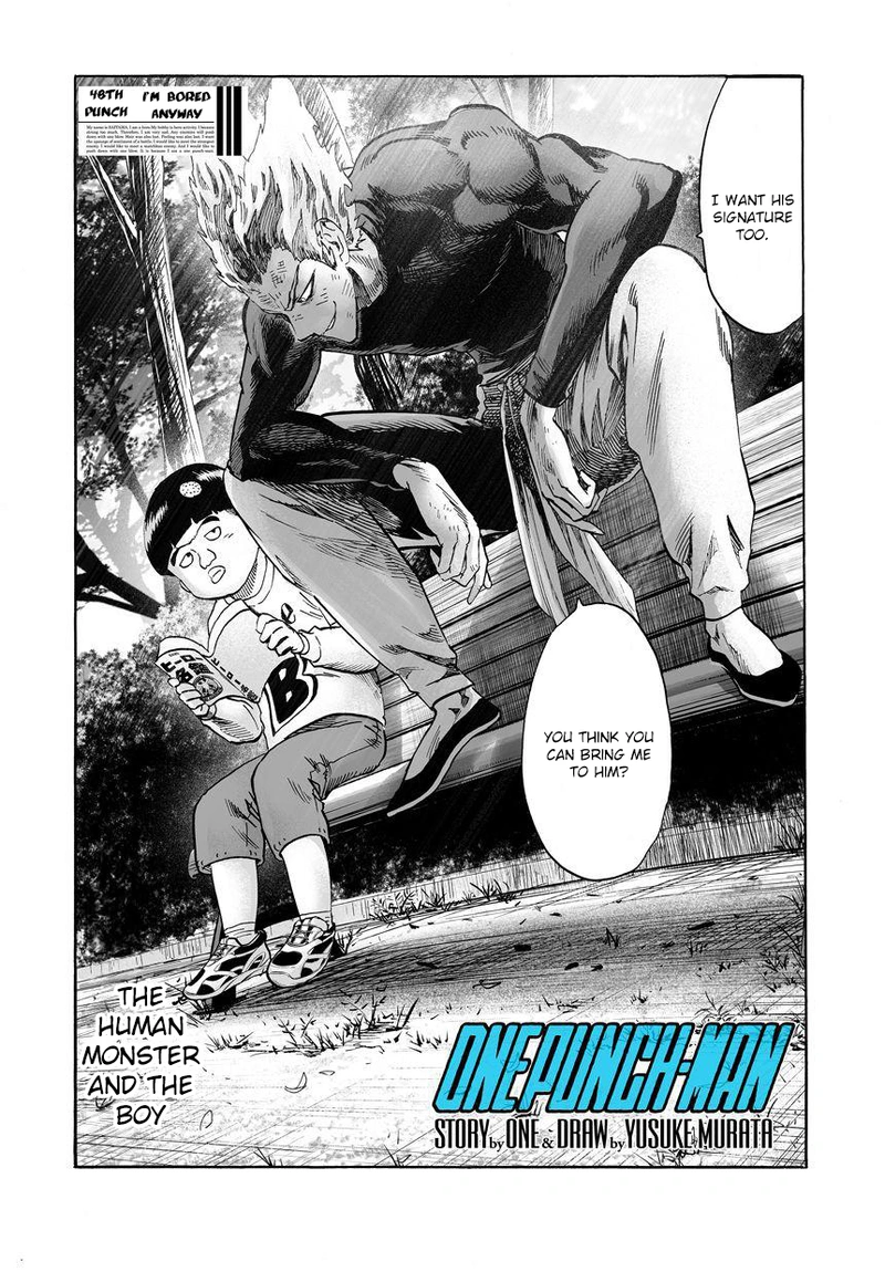 One Punch Man Manga Chapter 49 page 1 - I'm Bored Anyway