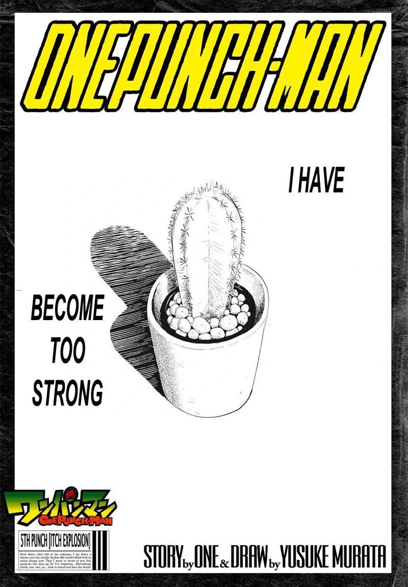 One Punch Man Manga Chapter 5 page 1 - Itch Explosion