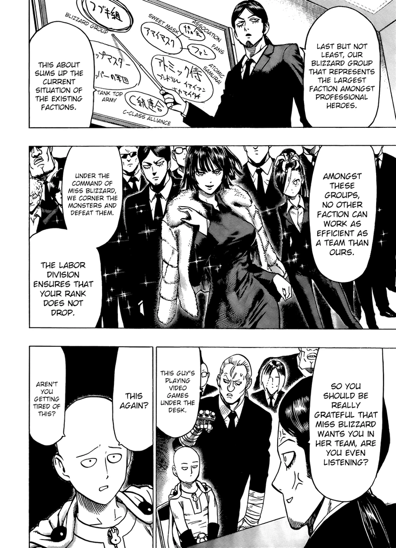 One Punch Man Manga Chapter 55.8 page 4 - Numbers | Volume 10 Extras
