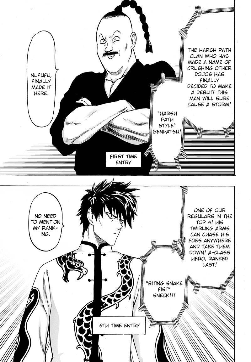 One Punch Man Manga Chapter 60 page 3 - Entering the Stadium