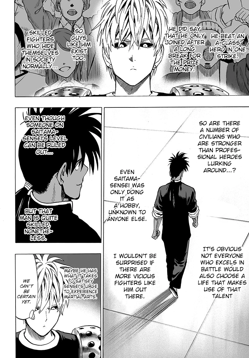 One Punch Man Manga Chapter 62 page 18 - Reason for Seeking