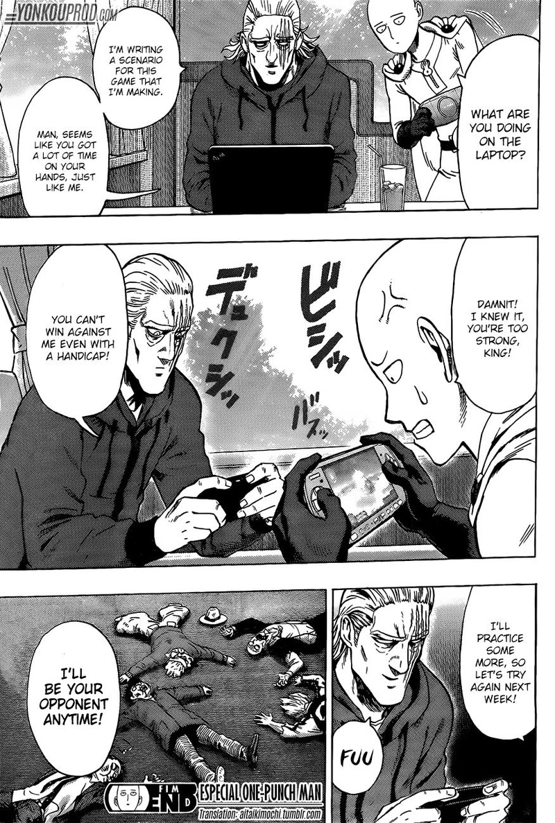 One Punch Man Manga Chapter 67.5 page 18 - King's Weekend-like Weekday | Volume 12 Extras