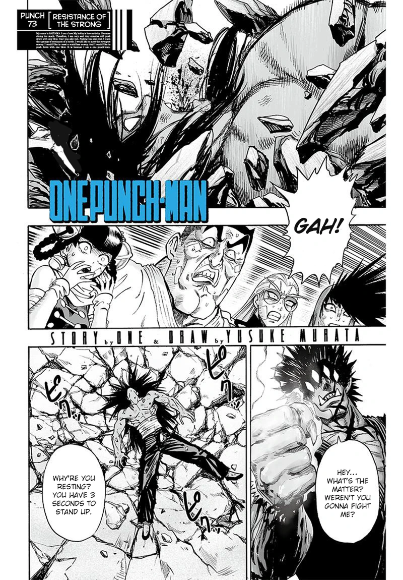 One Punch Man Manga Chapter 73 page 1 - Resistance of the Strong