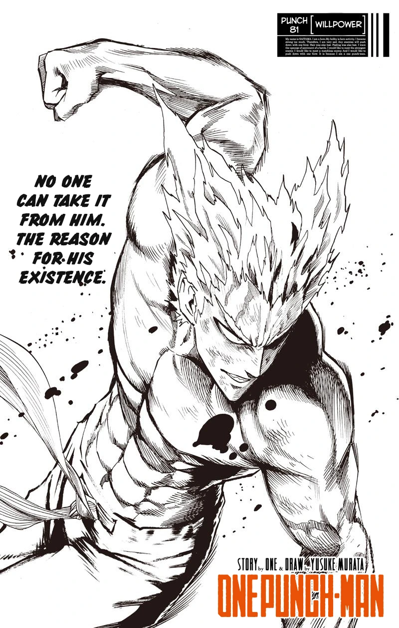 One Punch Man Manga Chapter 81 page 1 - Willpower