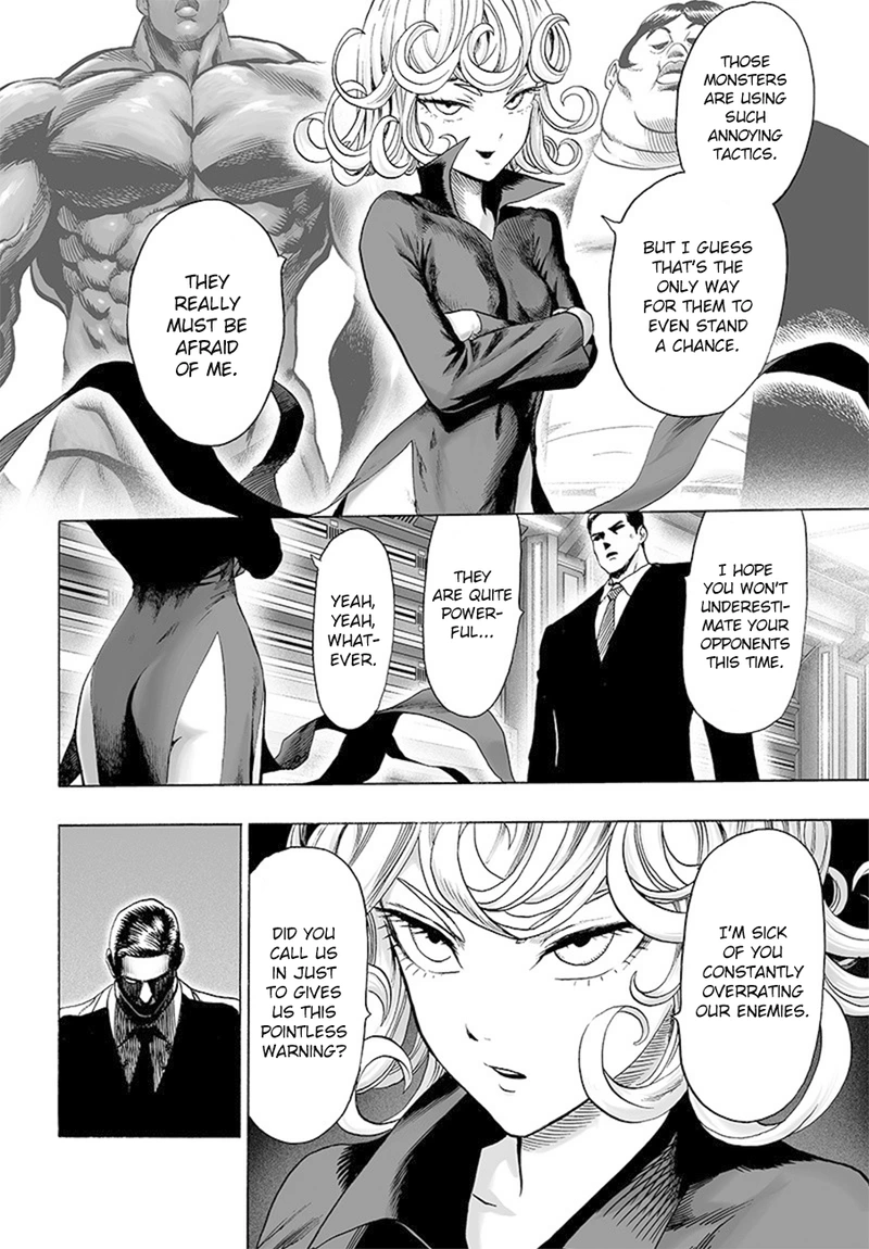 One Punch Man Manga Chapter 85 page 10 - Is it Because I'm Caped Baldy?
