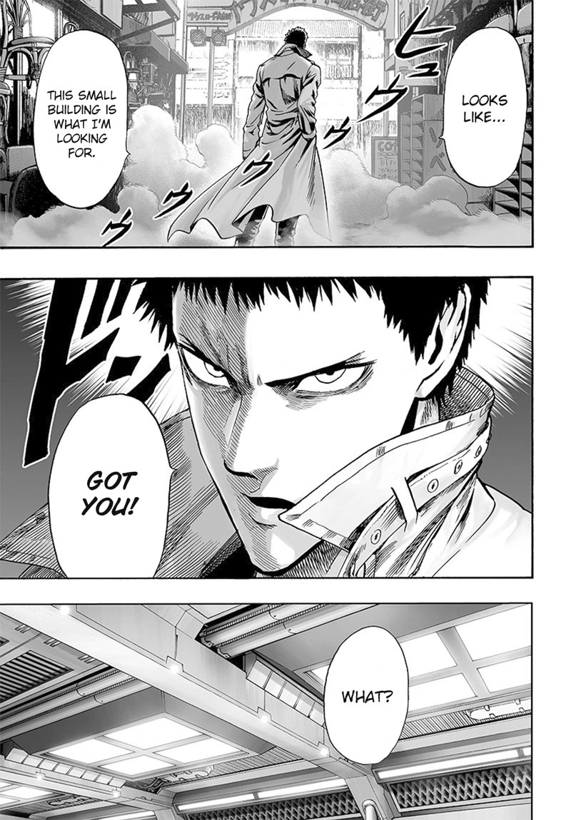 One Punch Man Manga Chapter 85 page 15 - Is it Because I'm Caped Baldy?