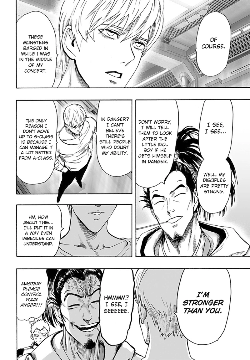 One Punch Man Manga Chapter 85 page 20 - Is it Because I'm Caped Baldy?