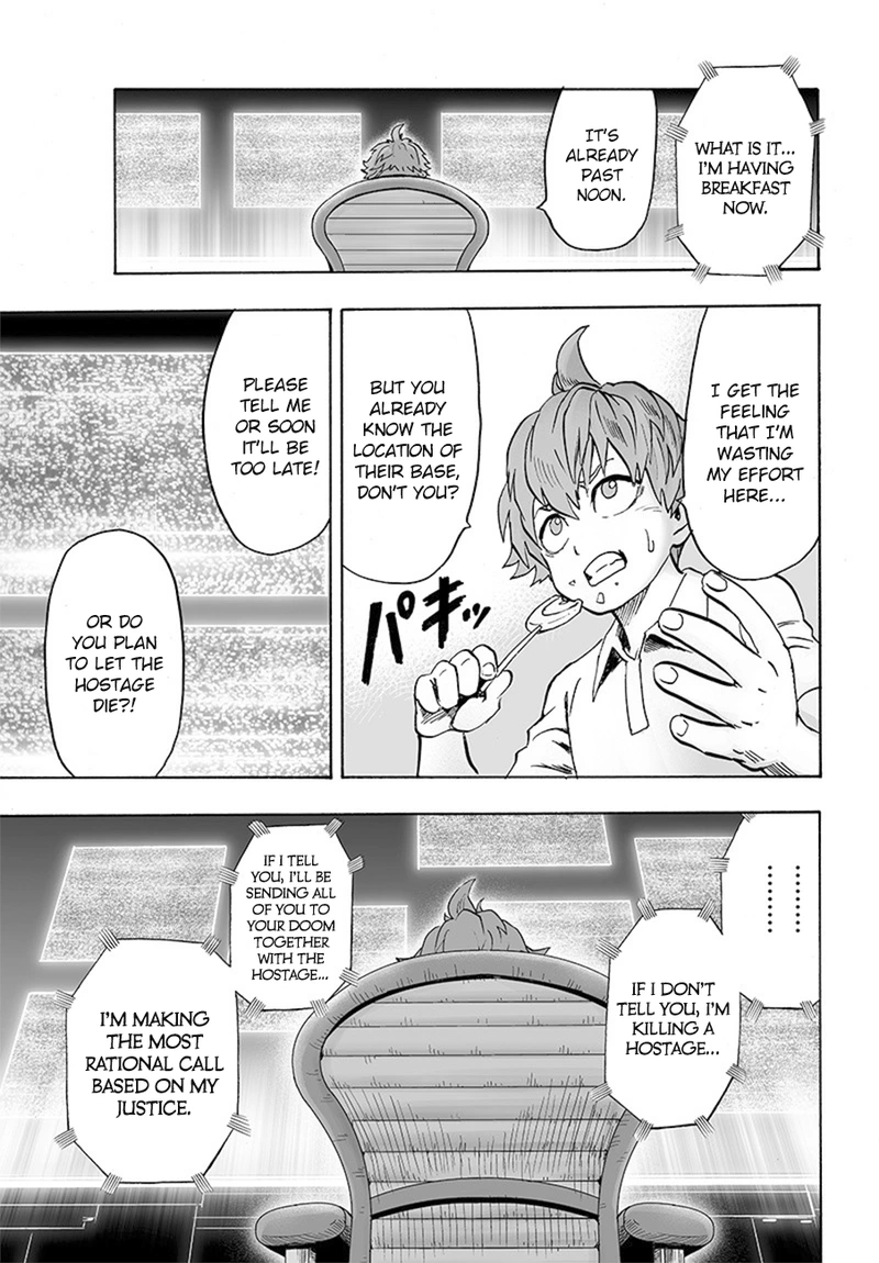 One Punch Man Manga Chapter 85 page 25 - Is it Because I'm Caped Baldy?