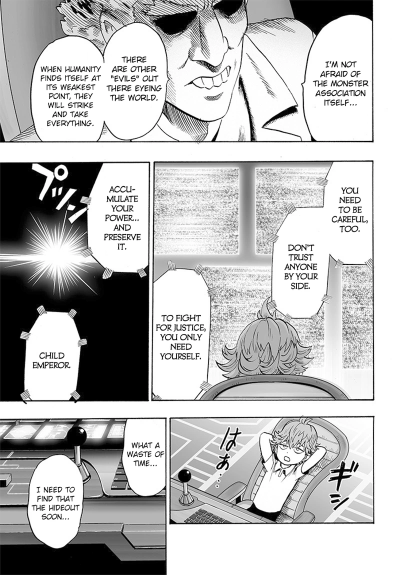 One Punch Man Manga Chapter 85 page 27 - Is it Because I'm Caped Baldy?
