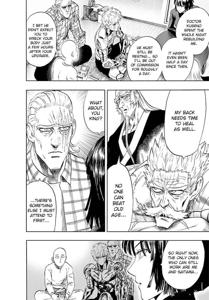 One Punch Man Manga Chapter 85 page 37 - Is it Because I'm Caped Baldy?