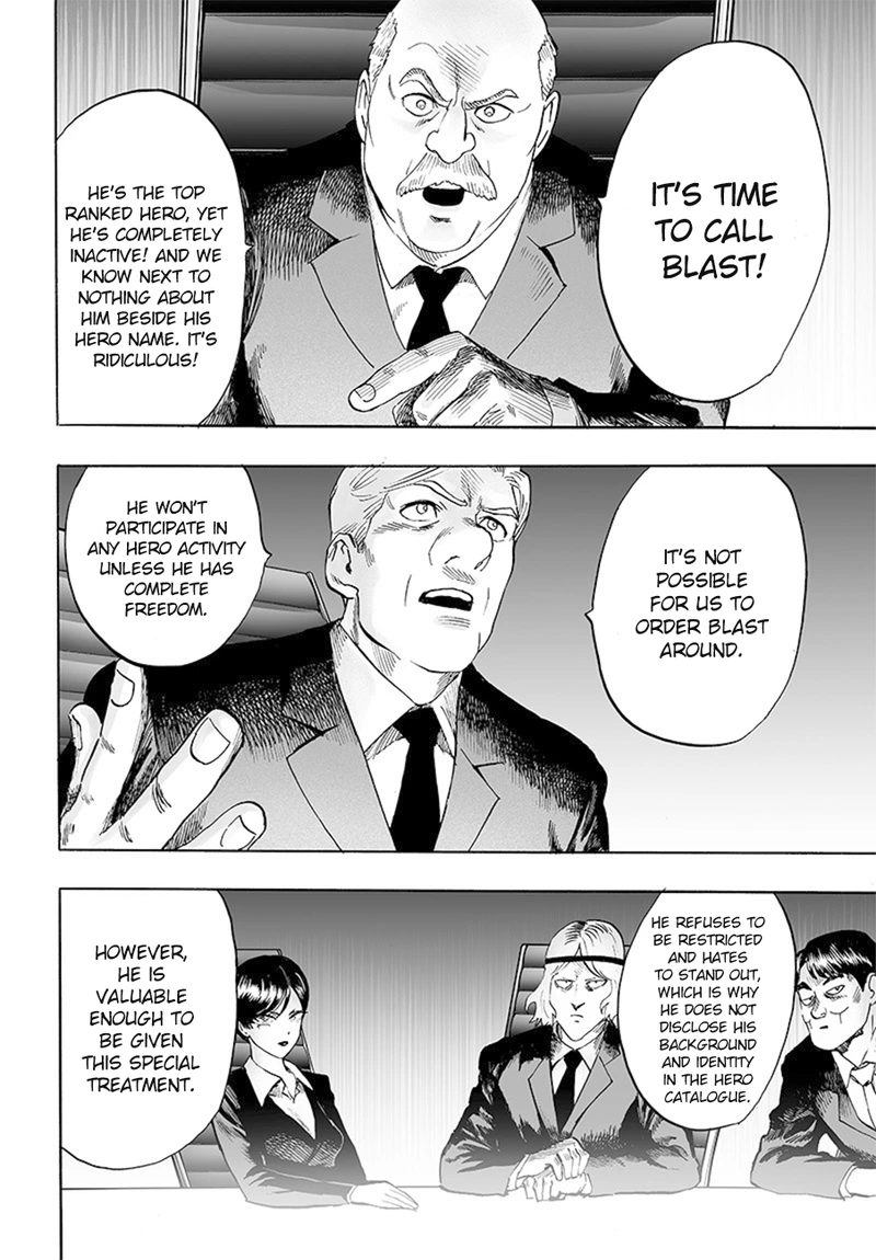 One Punch Man Manga Chapter 85 page 4 - Is it Because I'm Caped Baldy?