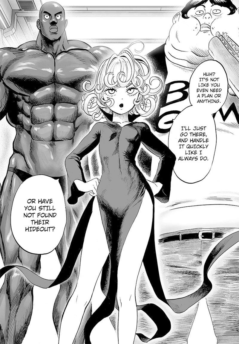 One Punch Man Manga Chapter 85 page 8 - Is it Because I'm Caped Baldy?