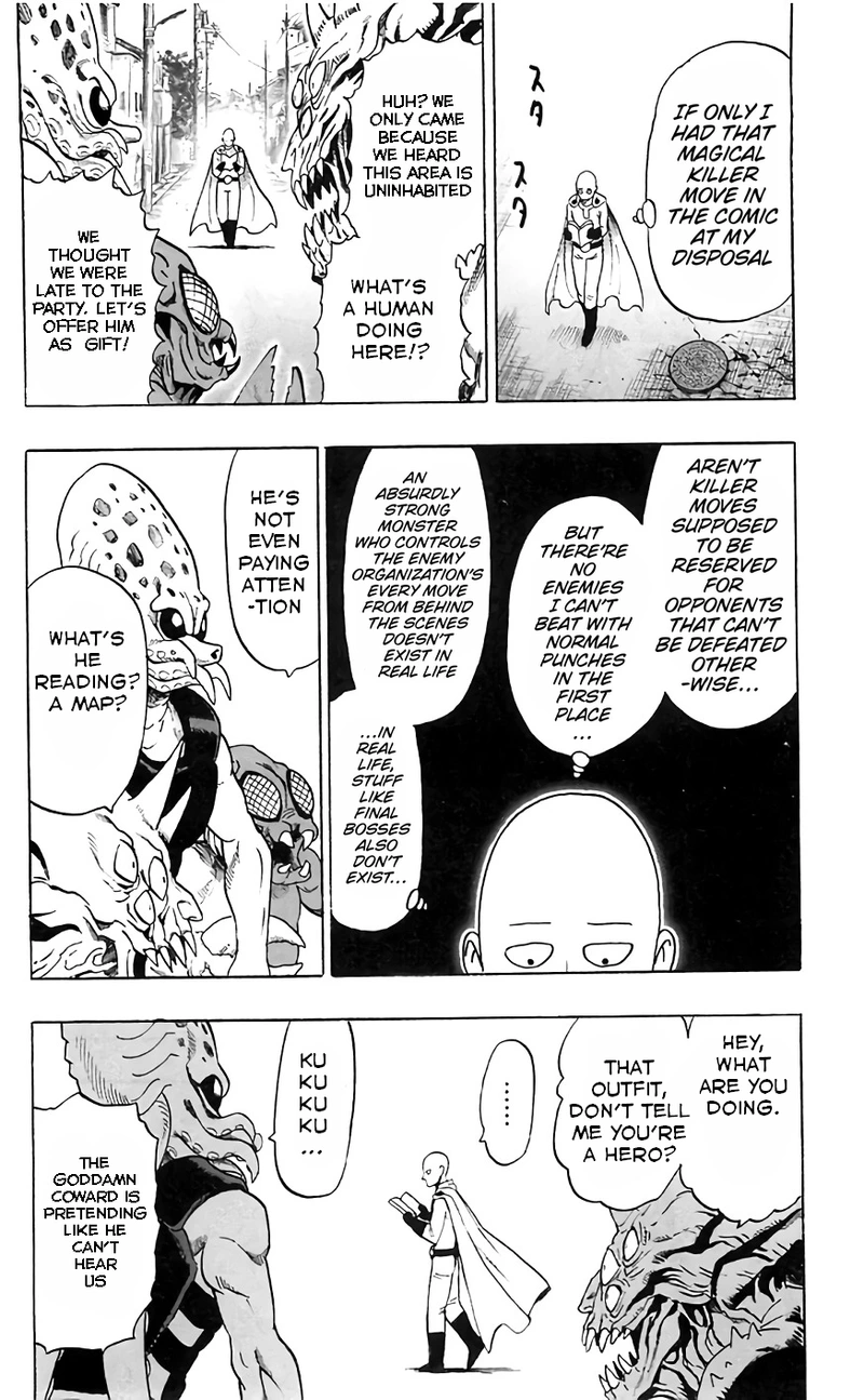 One Punch Man Manga Chapter 92.5 page 4 - Reality Punch | Volume 19 Extras