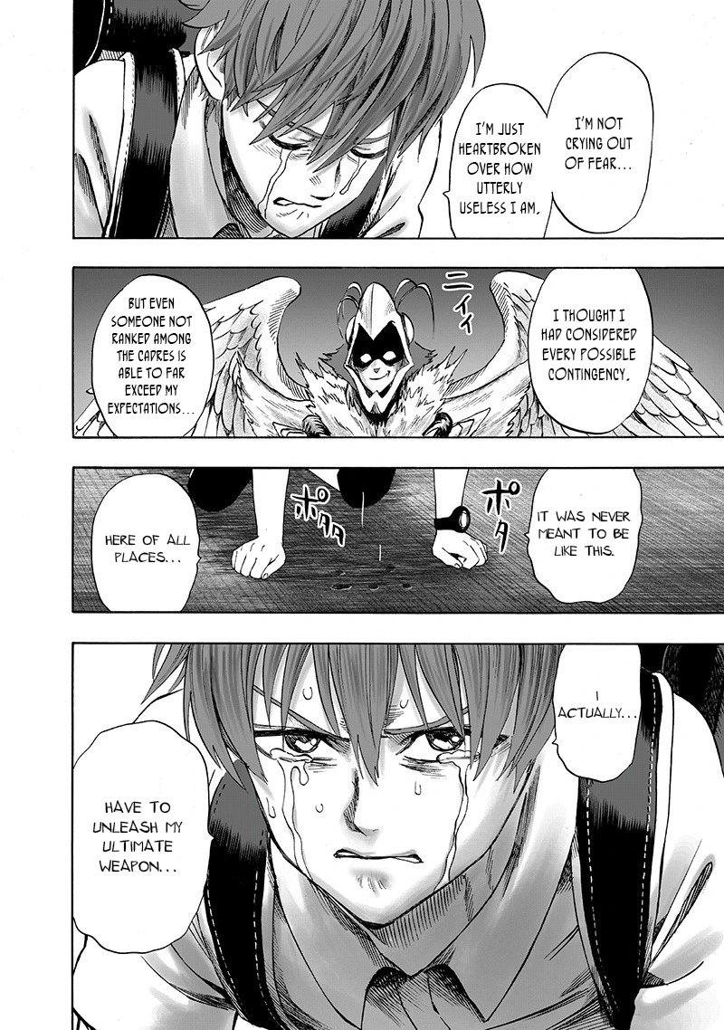 One Punch Man Manga Chapter 98 page 33 - Tears of Regret